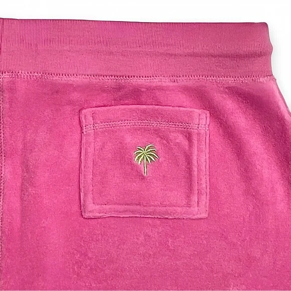 Lilly Pulitzer Vintage White Label Terrycloth Mini Skirt Size Lg Pink - Picture 6 of 7